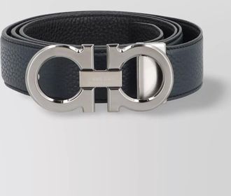 Ferragamo calf leather reversible belt
