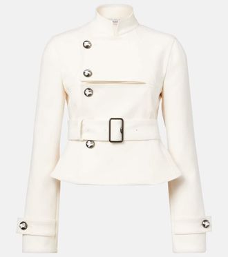 Burberry Giacca con cut-out e cintura