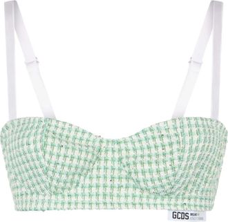 GCDS Top in tweed - Verde