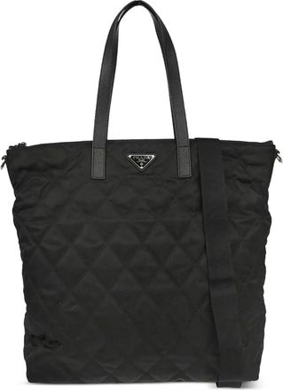Prada Borsa tote trapuntata anni 2010 - Nero