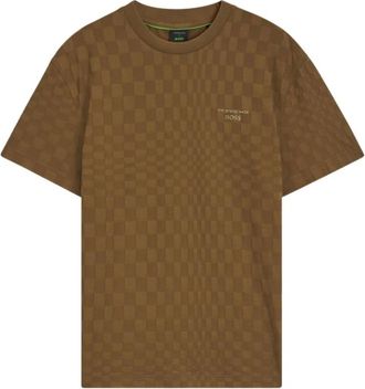 HUGO BOSS T-shirt con logo regular fit - - Tops - Uomo - Marrone - M