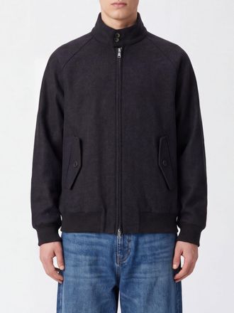 Baracuta Giubbotto bomber Harrington in lana con colletto alto e tasche con patta