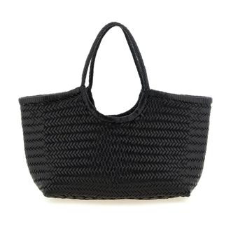 Dragon Diffusion Gevlochten Leren Tote - Dames - Tassen - Zwart - Maat: ONE Size Leer