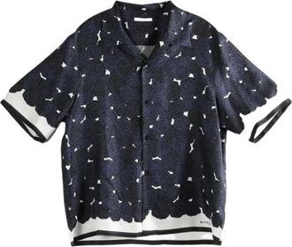 Givenchy Short Sleeve Shirts, male, Blue, Size: 2XL Short-Sleeve Shirt