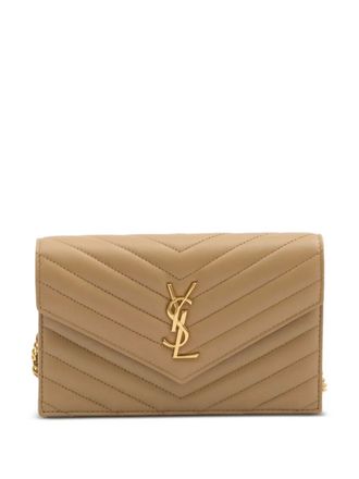 Saint Laurent mini Cassandre quilted bag - women - Lambskin - OS - Neutrals