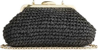 L.k. Bennett Alexa Frame Clutch in Black at Nordstrom