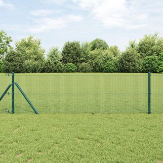 Berkfield Home Welded Wire Fence Green 0, 6x100 m Steel