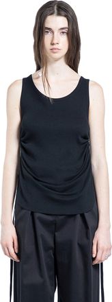 Ann Demeulemeester Mara Wrinkled Cropped Tank Top