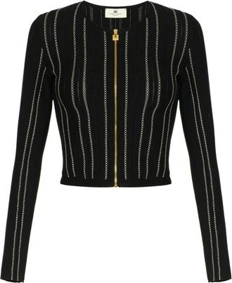 Elisabetta Franchi Cardigan in maglia - - Knitwear - Donna - Nero - XL