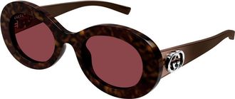 Gucci GG2026S 002 Womens Sunglasses Tortoiseshell Size 51 - Free RX Lenses - Free RX Lenses