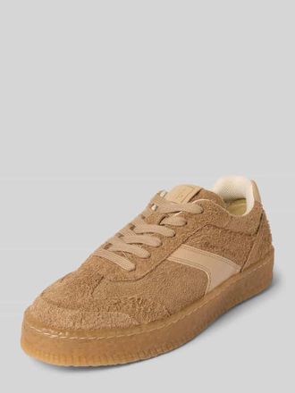 Marc O'Polo Low Top Sneaker aus softem Rindsleder in Sand, Gr&ouml;&szlig;e 37