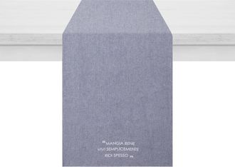 KASANOVA Runner 45x140 cm scritta Quotes denim