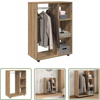 vidaXL vidaXL Armadio per abiti - Armadio Rovere Artigianale 80x40x110 cm in Legno Multistrato