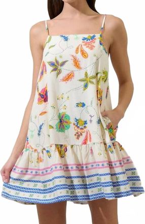 Sugarlips Floating Florals Mini Dress In Multi