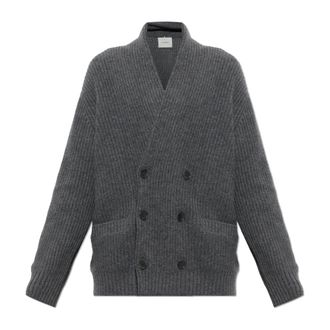 Lisa Yang Cashmere Cardigan Lyle - Heren - Truien - Grijs - Maat: XL Kasjmier