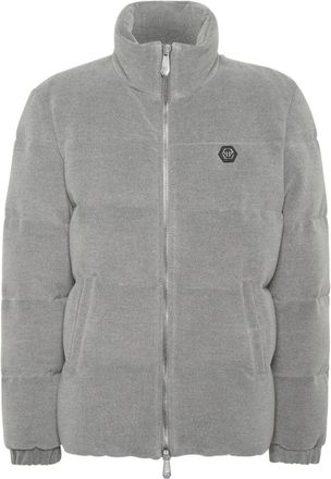 Philipp Plein Piumino trapuntato - Grigio
