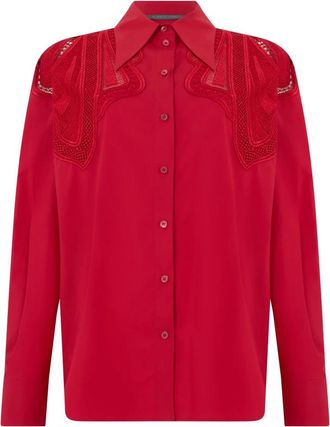 Alberta Ferretti Mujer, Blusas y Camisas, Rojo, Talla: S