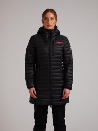JACK1T Satell1Te Longline Hooded Jacket in Black at Nordstrom, Size X-Large