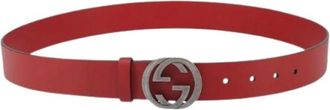 Gucci Pre-owned Vintage Leather Belt - female - Gucci Vintage - Vintage Belts - Red - ONE SIZE - Pre-owned