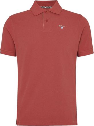 Barbour Tartan Pique Polo Shirt Red Spice - Heren - Polos - Rood - S - Katoen - Tops
