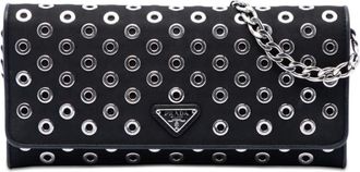 Prada Pre-owned Prada Tessuto Grommet Wallet On Chain Ladies D5LN7KXLAYO3Y54K