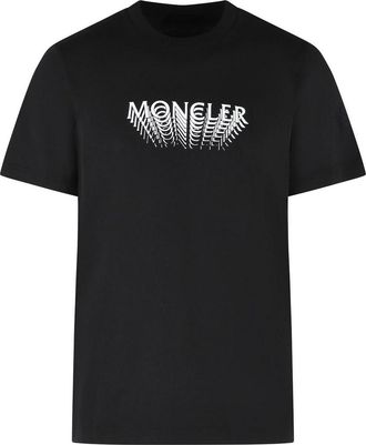 Moncler Black Cotton T-Shirt