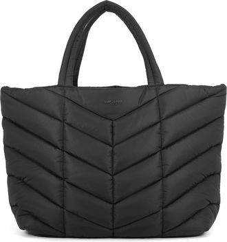 Saint Laurent Black Nylon Handbag Tote Bag (Pre-Owned)