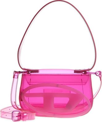 Diesel 1DR Logo Clear Shoulder Bag in Pink at Nordstrom