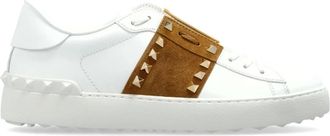 Valentino Garavani Leren Sneakers met Studs - Dames - Sneakers - Wit - 40 EU - Leer - Schoenen