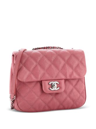 Chanel Urban Companion Flap Bag Quilted Caviar Small shoulder bag - Rosa