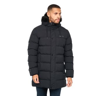 Crosshatch Heren Daydream Parka (Zwart)
