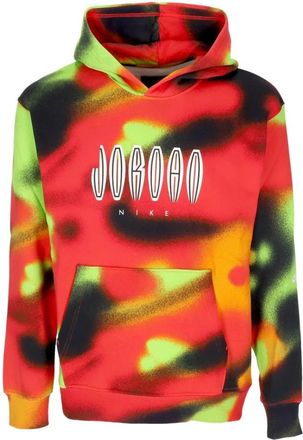 Nike Jordan Fleece Hoodie met All Over Print - Heren - Sportshirts - Veelkleurig - M - Katoen - Fitness