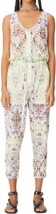 Maria Cher Esquel Iriel Jumpsuit In White Mix 150