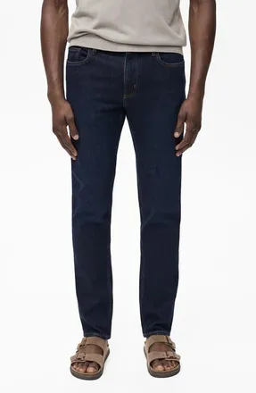 Mango Jan Slim Fit Jeans in Open Blue at Nordstrom, Size 29