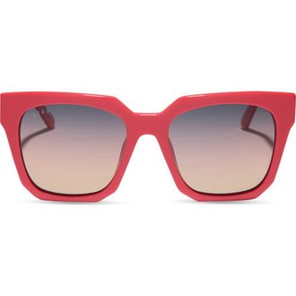 DIFF Eyewear Ariana 54mm Gradient Square Sunglasses in Sunset /Twilight Gradient at Nordstrom