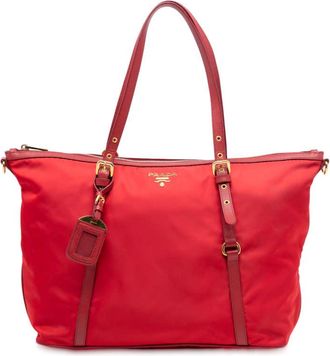 Prada Pre-owned Prada Saffiano Trimmed Tessuto Satchel Ladies ZW8XL3MALC9OQVTO