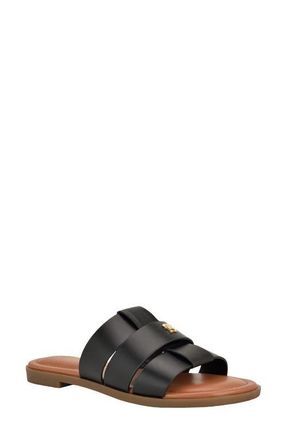 Tommy Hilfiger Moden Slide Sandal in Black at Nordstrom, Size 8.5