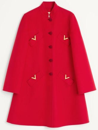 Valentino Cappotto In Compact Drap Donna PARIS 36