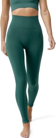 Born Living Yoga Naisha Seamless High Rise Sport Legging in Moss at Nordstrom, Size Medium Eu