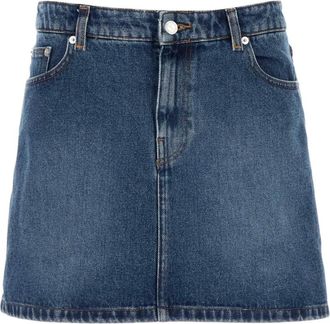 A.P.C. A.p.c., Dames, Rokken, Blauw, Maat: L Denim