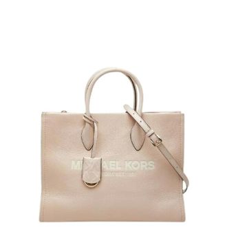 Michael Kors Pre-owned Tote Bags, female, Pink, Size: ONE SIZE Pre-owned Mirella Leather Tote Bag