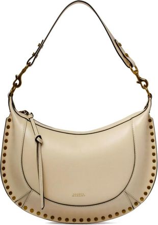 Isabel Marant Tassen, Dames, Beige, ONE Size, Leer, Cream Naoko Schoudertas