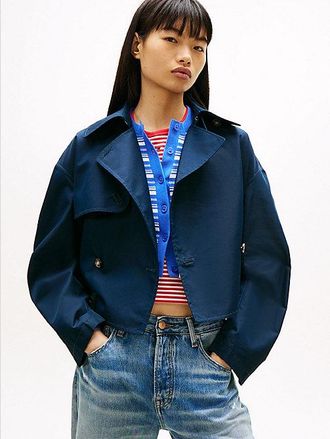 Tommy Hilfiger Water Repellent Relaxed Short Trench Coat