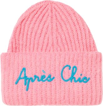 MC2 Saint Barth Woman Brushed And Ultra Soft Beanie With Apres Chic Embroidery