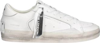Crime London SK8 Deluxe - Dames - Sneakers - Wit - 40 EU - Leer - Schoenen
