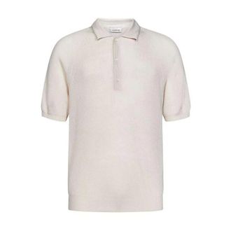 Laneus Polo Shirts, male, White, Size: XL Cotton Polo Shirt