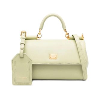 Dolce & Gabbana My Sicily Handtas - Dames - Handtassen - Groen - ONE Size - Katoen - Tassen