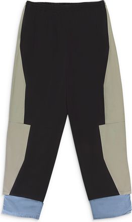 Keenkeee 10 PANEL BLACK KHAKI CASUAL PANTS