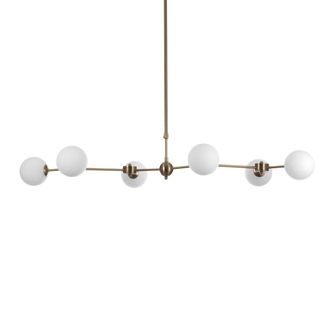 Oresteluchetta L&aacute;mpara de ara&ntilde;a de acero pintado lat&oacute;n cm. 120 x 68 h. De 90 a 150