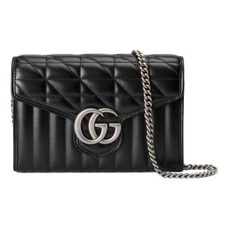 Gucci (WMNS) Gucci GG Marmont Mini Bag Black 474575-DTD5N-1000